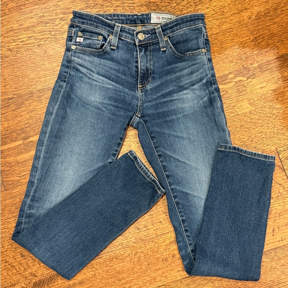 AG Adriano Goldschmied Prima Ankle Jeans 24R | Mid Rise Slim Cigarette Denim